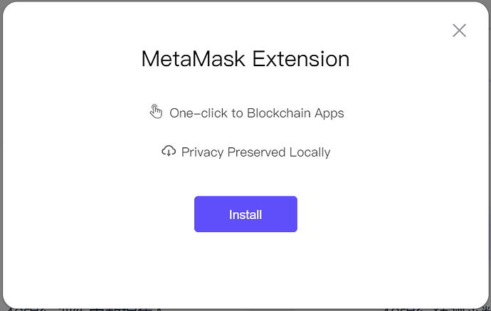 安装Metamask扩展_En